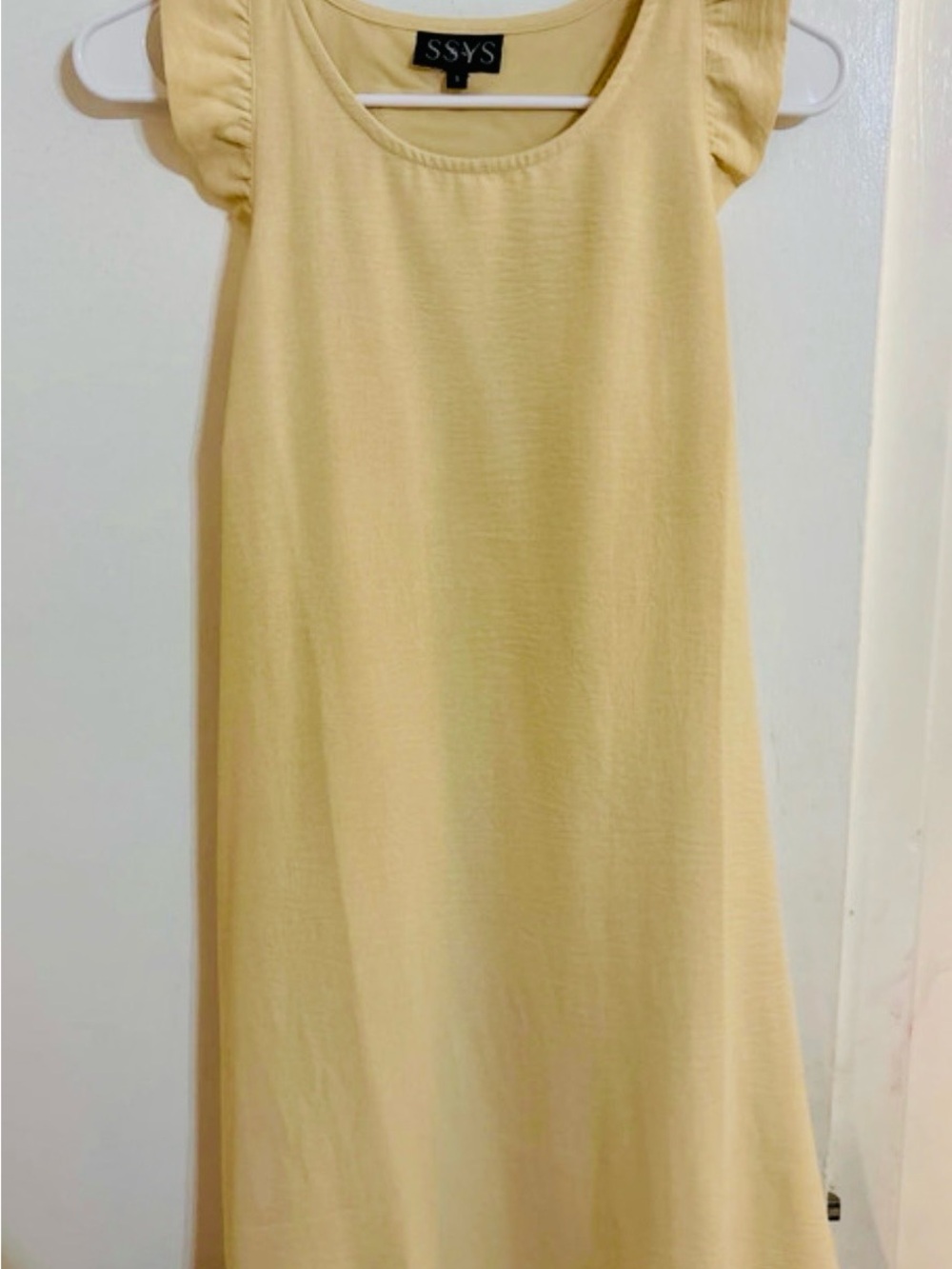 SSYS Women's Sleeveless Midi Dress in cream